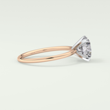 2 CT Round Cut Solitaire Moissanite Engagement Ring 9