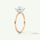 2 CT Round Cut Solitaire Moissanite Engagement Ring