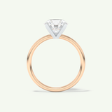 2 CT Round Cut Solitaire Moissanite Engagement Ring