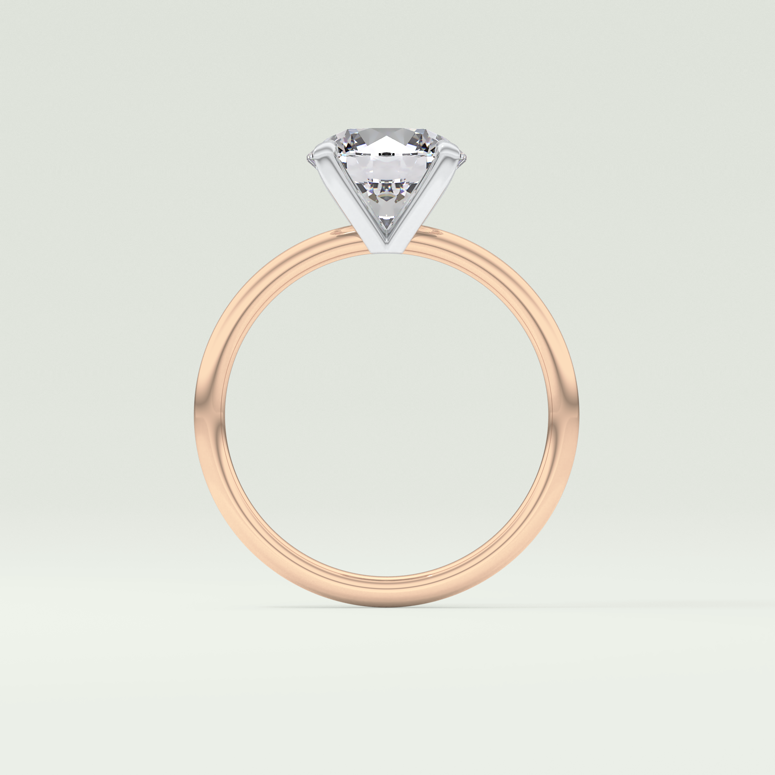 2 CT Round Cut Solitaire Moissanite Engagement Ring 12