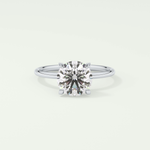 2 CT Round Cut Solitaire Moissanite Engagement Ring 13