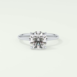 2 CT Round Cut Solitaire Moissanite Engagement Ring 13
