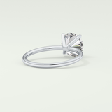 2 CT Round Cut Solitaire Moissanite Engagement Ring 14