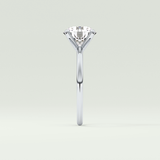 2 CT Round Cut Solitaire Moissanite Engagement Ring 16
