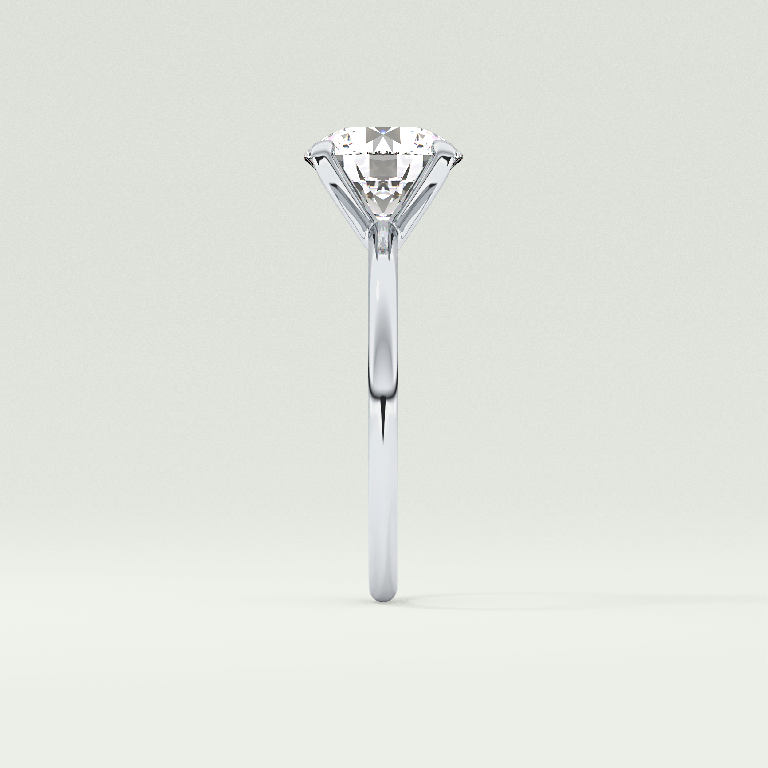 2 CT Round Cut Solitaire Moissanite Engagement Ring 16