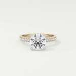 2.0 CT Round Cut Hidden Halo Pave Lab-Grown Diamond Engagement Ring 1