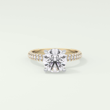 2.0 CT Round Cut Hidden Halo Pave Lab-Grown Diamond Engagement Ring 1