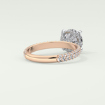 2.0 CT Round Cut Hidden Halo Pave Lab-Grown Diamond Engagement Ring 8