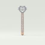 2.0 CT Round Cut Hidden Halo Pave Lab-Grown Diamond Engagement Ring 10