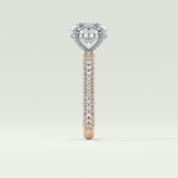2.0 CT Round Cut Hidden Halo Pave Lab-Grown Diamond Engagement Ring 10