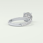 2.0 CT Round Cut Hidden Halo Pave Lab-Grown Diamond Engagement Ring 14