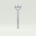 2.0 CT Round Cut Hidden Halo Pave Lab-Grown Diamond Engagement Ring 16