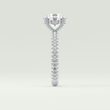 2.0 CT Round Cut Hidden Halo Pave Lab-Grown Diamond Engagement Ring 16