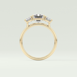 2.0 CT Emerald Cut Three Stone Lab-Grown Diamond Engagement Ring 6