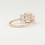 2.0 CT Emerald Cut Three Stone Lab-Grown Diamond Engagement Ring 8