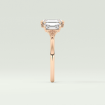 2.0 CT Emerald Cut Three Stone Lab-Grown Diamond Engagement Ring 10