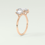 2.0 CT Emerald Cut Three Stone Lab-Grown Diamond Engagement Ring 11