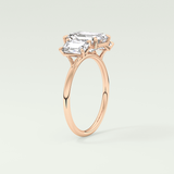 2.0 CT Emerald Cut Three Stone Lab-Grown Diamond Engagement Ring 11