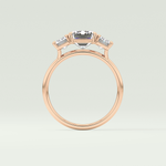 2.0 CT Emerald Cut Three Stone Lab-Grown Diamond Engagement Ring 12