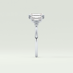 2.0 CT Emerald Cut Three Stone Lab-Grown Diamond Engagement Ring 16