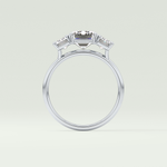 2.0 CT Emerald Cut Three Stone Lab-Grown Diamond Engagement Ring 18