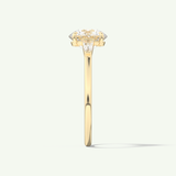 2.0 CT Round Cut Three Stone Lab-Grown Diamond Engagement Ring