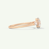 2.0 CT Round Cut Three Stone Lab-Grown Diamond Engagement Ring