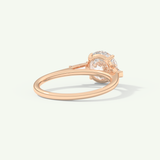 2.0 CT Round Cut Three Stone Lab-Grown Diamond Engagement Ring