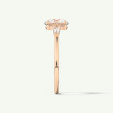 2.0 CT Round Cut Three Stone Lab-Grown Diamond Engagement Ring