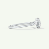 2.0 CT Round Cut Three Stone Lab-Grown Diamond Engagement Ring