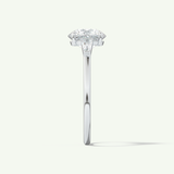 2.0 CT Round Cut Three Stone Lab-Grown Diamond Engagement Ring