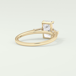 2.0 CT Emerald Cut Three Stone Lab-Grown Diamond Engagement Ring 2