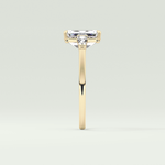 2.0 CT Emerald Cut Three Stone Lab-Grown Diamond Engagement Ring 4