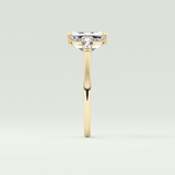 2.0 CT Emerald Cut Three Stone Lab-Grown Diamond Engagement Ring 4
