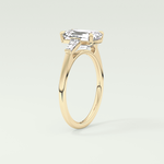 2.0 CT Emerald Cut Three Stone Lab-Grown Diamond Engagement Ring 5