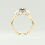 2.0 CT Emerald Cut Three Stone Lab-Grown Diamond Engagement Ring 6