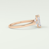 2.0 CT Emerald Cut Three Stone Lab-Grown Diamond Engagement Ring 9