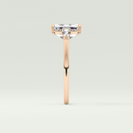 2.0 CT Emerald Cut Three Stone Lab-Grown Diamond Engagement Ring 10