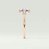 2.0 CT Emerald Cut Three Stone Lab-Grown Diamond Engagement Ring 10