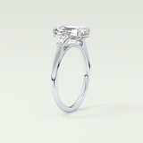 2.0 CT Emerald Cut Three Stone Lab-Grown Diamond Engagement Ring 17