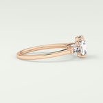 2.0 CT Cushion Cut Three Stone Moissanite Engagement Ring