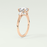 2.0 CT Cushion Cut Three Stone Lab-Grown Diamond Engagement Ring
