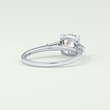 2.0 CT Cushion Cut Three Stone Lab-Grown Diamond Engagement Ring