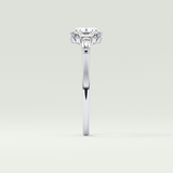 2.0 CT Cushion Cut Three Stone Moissanite Engagement Ring