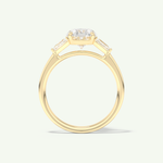 2.0 CT Oval Cut Three Stone Lab-Grown Diamond Engagement Ring