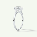 2.0 CT Oval Cut Three Stone Moissanite Engagement Ring