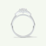 2.0 CT Oval Cut Three Stone Lab-Grown Diamond Engagement Ring