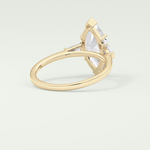 2.0 CT Marquise Cut Three Stone Lab-Grown Diamond Engagement Ring 2
