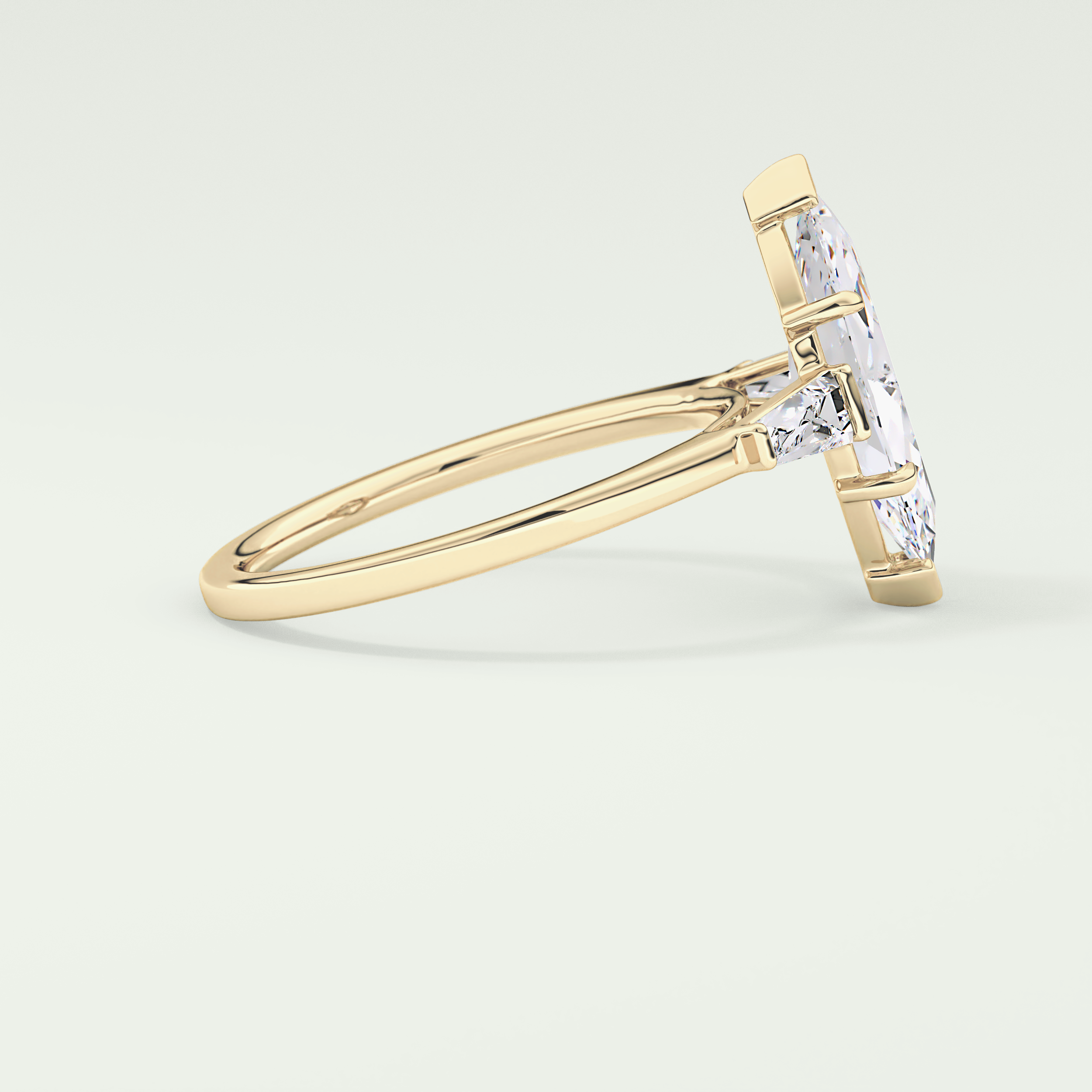 2.0 CT Marquise Cut Three Stone Lab-Grown Diamond Engagement Ring 3