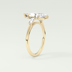 2.0 CT Marquise Cut Three Stone Lab-Grown Diamond Engagement Ring 5